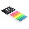 Закладки-разделители пластиковые с липким краем Index, 12 x 43 мм, 25 л. x 5 цветов, неон
